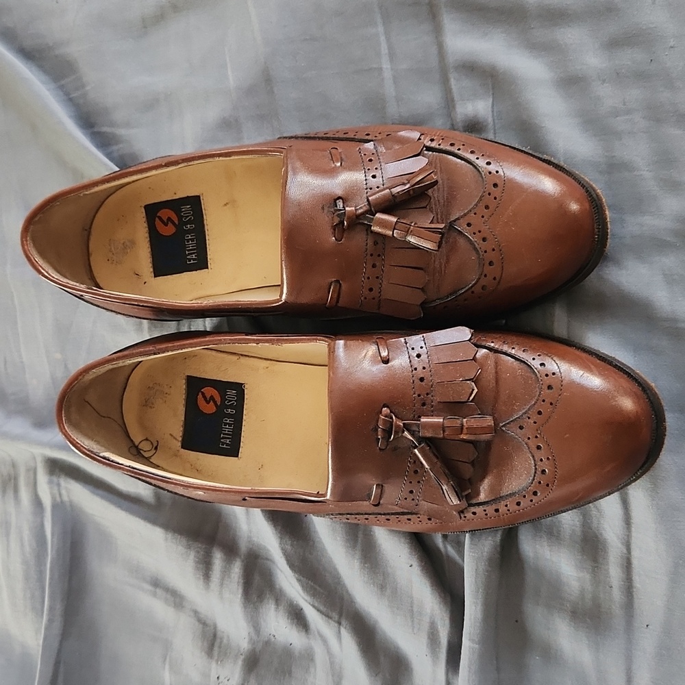 Father & Son leather wrapped shoes